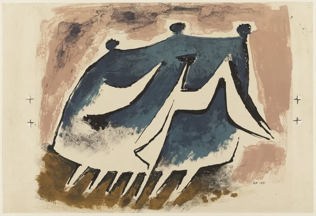 Untitled, by Kenneth Armitage, ink, 1951
