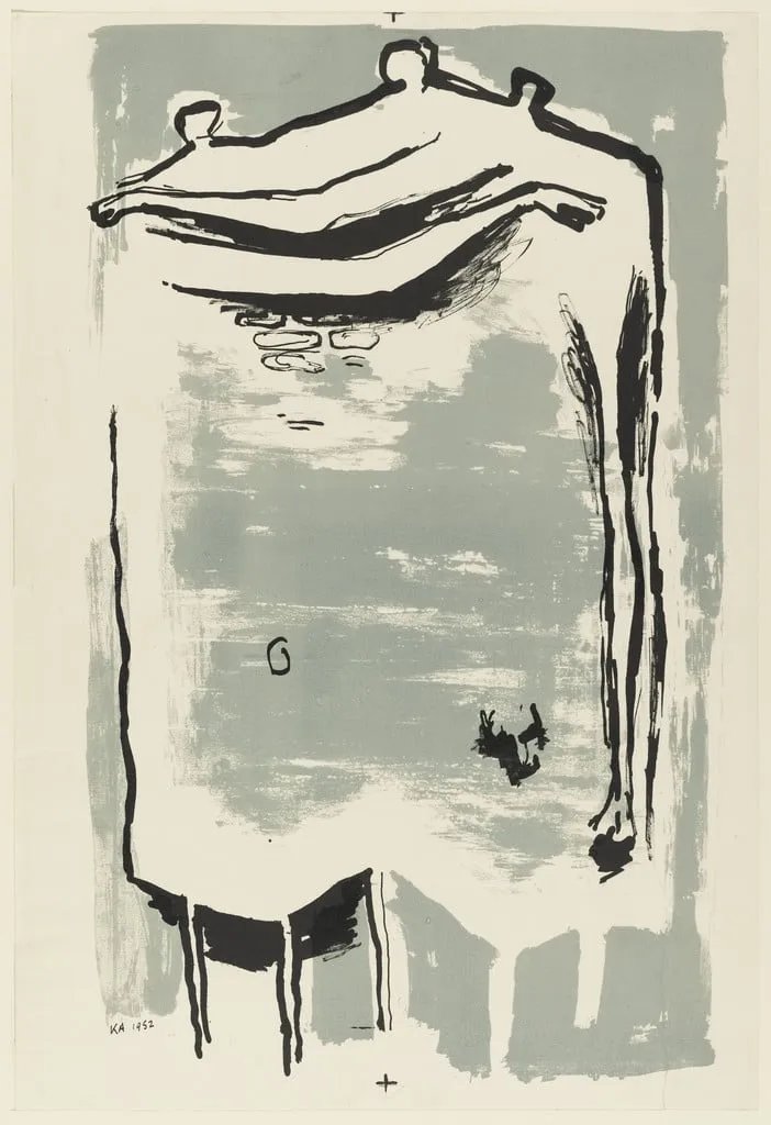 Untitled, by Kenneth Armitage, ink, 1952