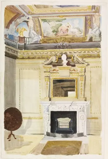 Interior of The Temple, Rievaulx Terrace, Yorkshire, by Kenneth Rowntree