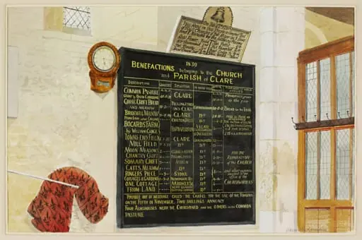 The Bellringer's Chamber, SS. Peter and Paul Church, Clare, by Kenneth Rowntree