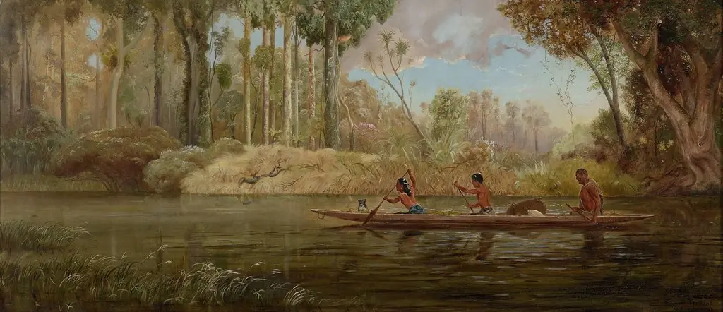 Early Spring; or, A Narrow of the Waikato River, by Kennett Watkins