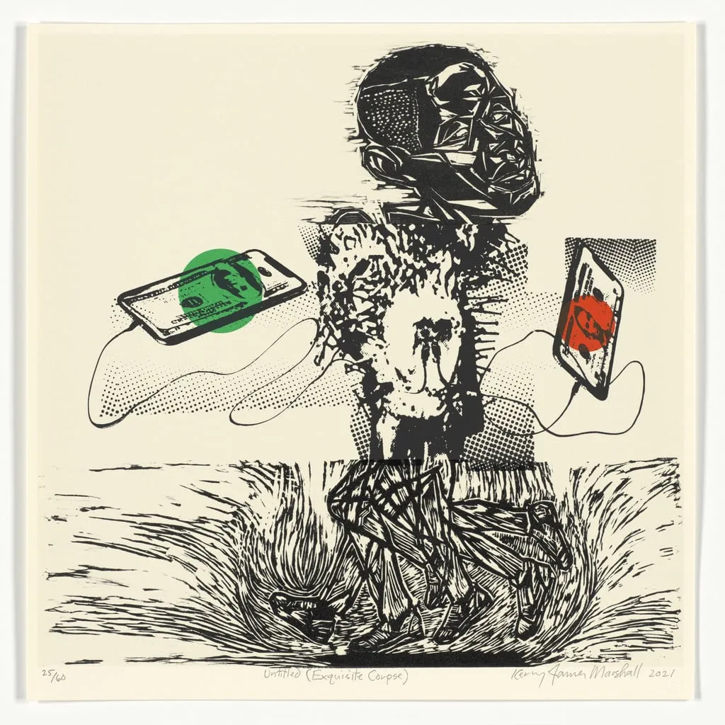 Untitled, by Kerry James Marshall, ink, 2021