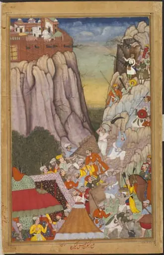 Akbar and Rai Surjan Hada