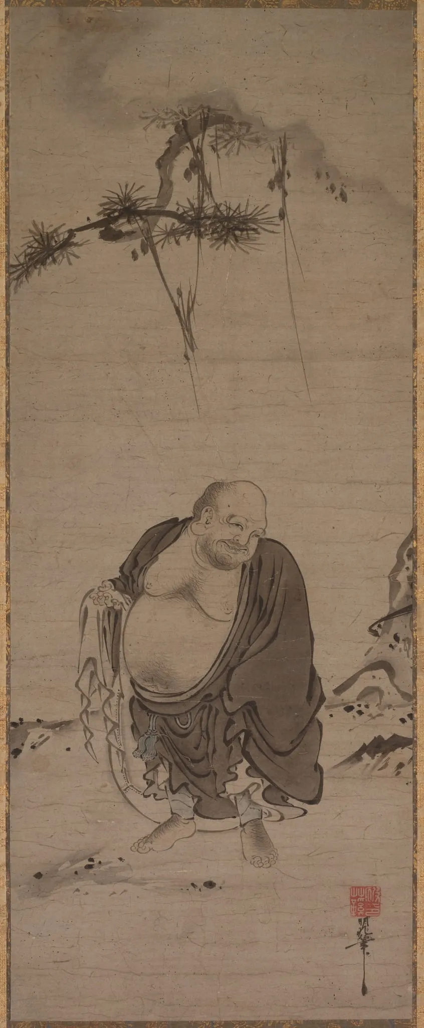 Hotei, by Kichizan Minchō, unspecified, 1400