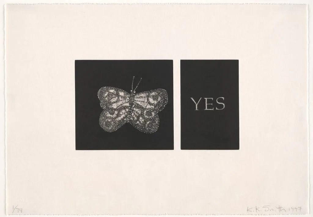 Untitled, by Kiki Smith, ink, 1997