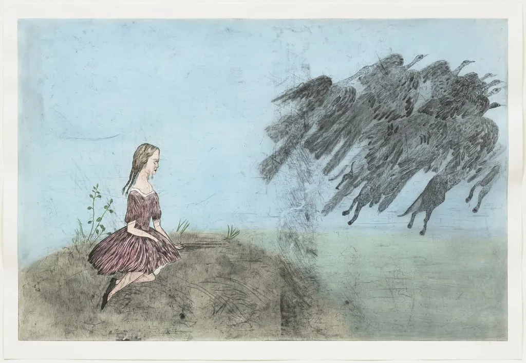 Untitled, by Kiki Smith, watercolor, 2003