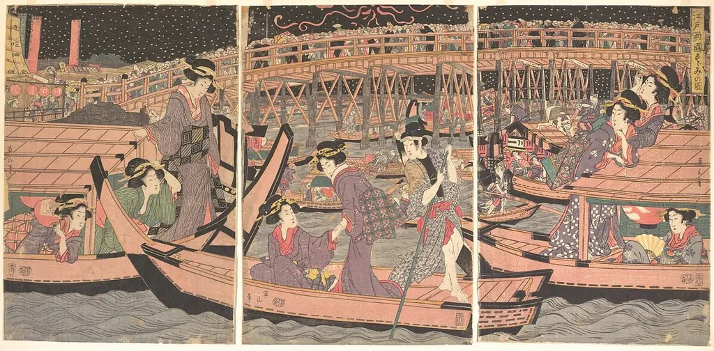 Untitled, by Kikukawa Eizan, ink, 1742