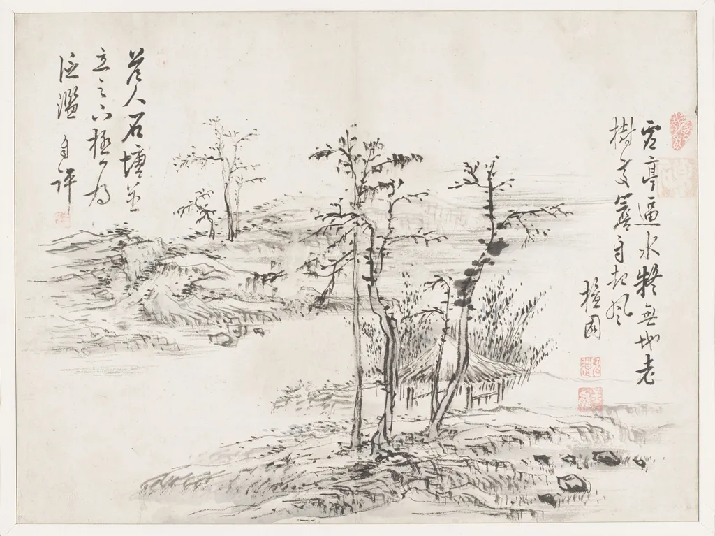 Landscape, by Kim Hong-do, unspecified, 1785