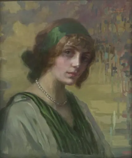 Femeie în verde, by Kimon Loghi