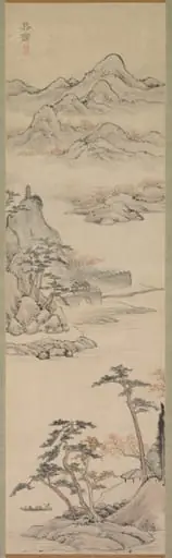Landscape with Boaters, by Kimura Kenkadō
