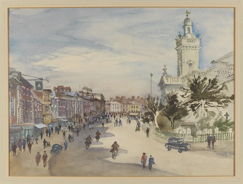 Blandford, by Kirk, watercolor, 1940
