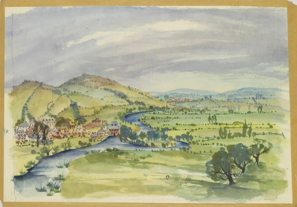 Durweston, by Kirk, watercolor, 1940