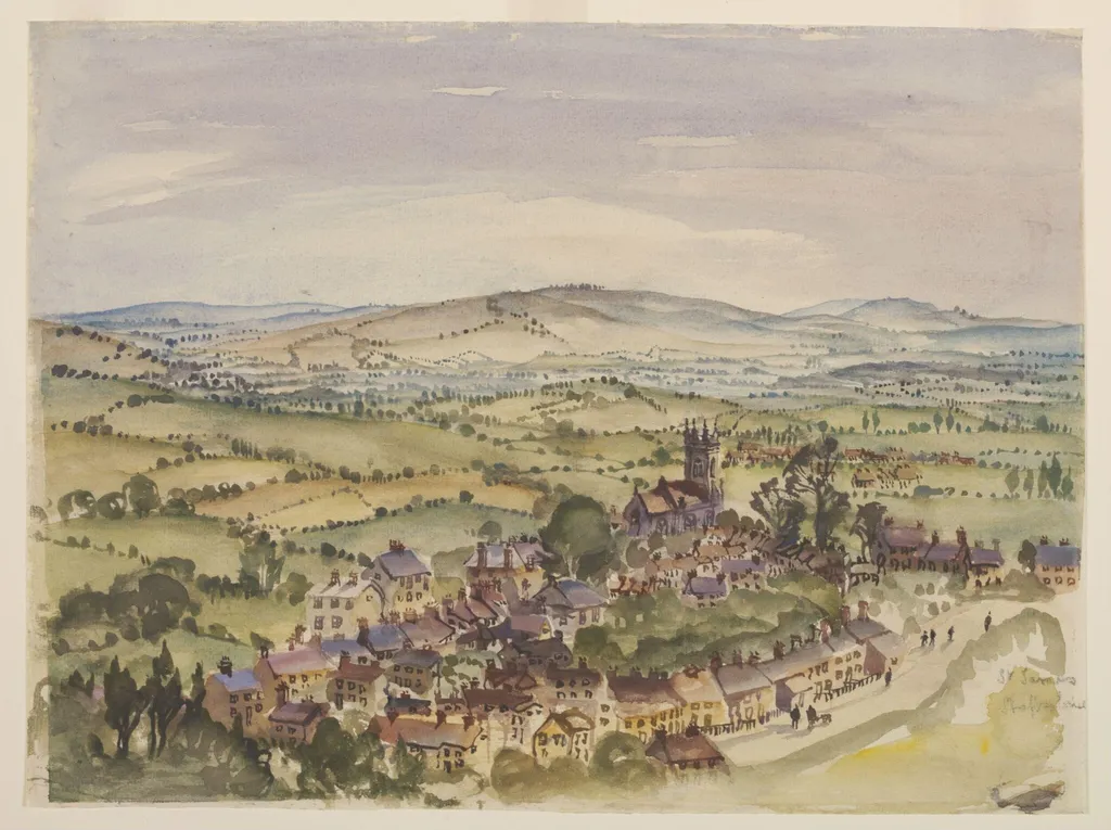 Shaftesbury St. James, by Kirk, watercolor, 1940