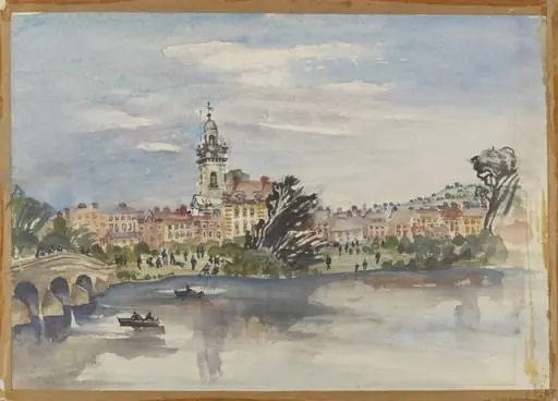 The Stour at Blandford, by Kirk