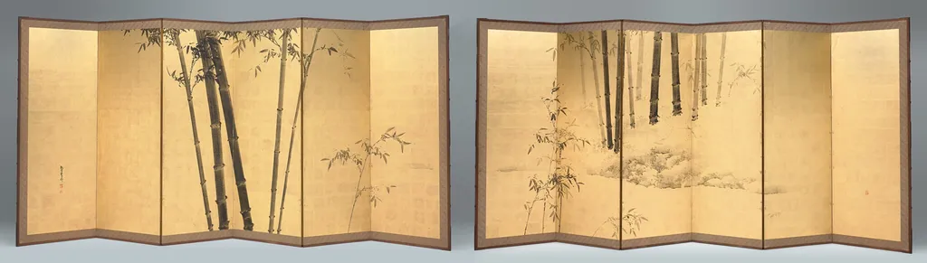 Bamboo, by Kishi Ganku, ink