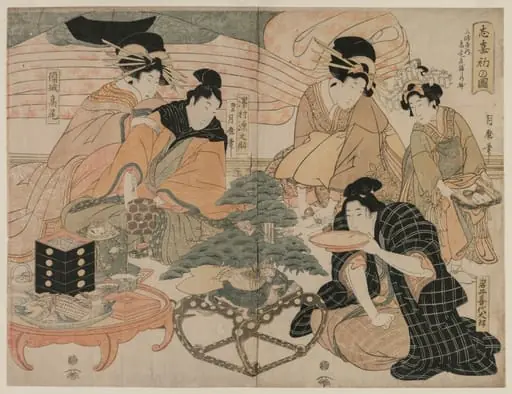Picture of the First Visit to the Pleasure Quarters, by Kitagawa Kikumaro