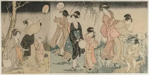 Catching Fireflies, by Kitagawa Utamaro