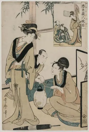 Chushingura: Act VI of The Storehouse of Loyalty, by Kitagawa Utamaro