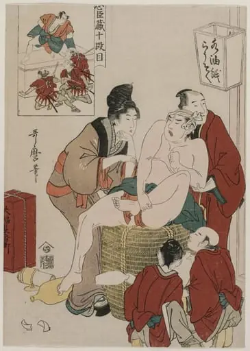 Chushingura: Act X of The Storehouse of Loyalty, by Kitagawa Utamaro