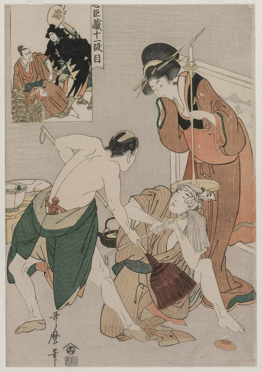 Chushingura: Act XI of The Storehouse of Loyalty, by Kitagawa Utamaro, 1794