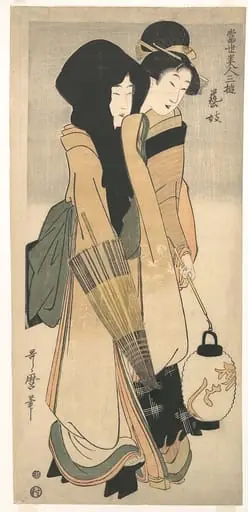 当世美人三遊 芸妓|“Geisha” from the series Three Amusements of Contemporary Beauties (Tōsei bijin san’yū: Geigi), by Kitagawa Utamaro