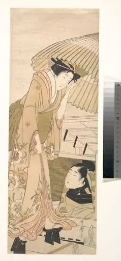 雪の桟橋|Landing-stage in the Snow (Yuki no sanbashi), by Kitagawa Utamaro