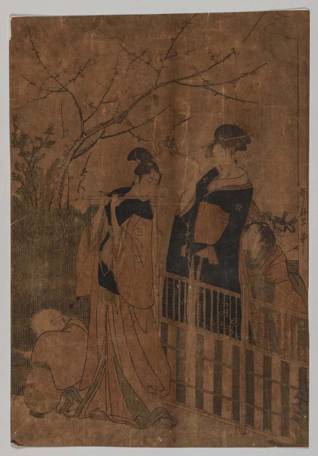 Serenade, by Kitagawa Utamaro, 1780