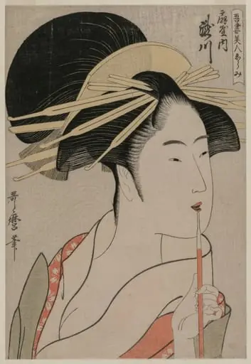 Takigawa of the Ōgiya from the series A Selection of Eastern Beauties, by Kitagawa Utamaro