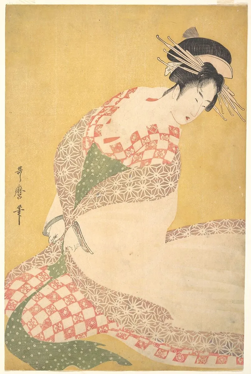 Untitled, by Kitagawa Utamaro, ink, 1795