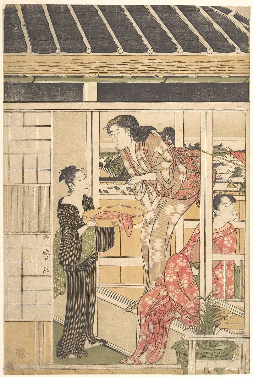 Untitled, by Kitagawa Utamaro, ink, 1788