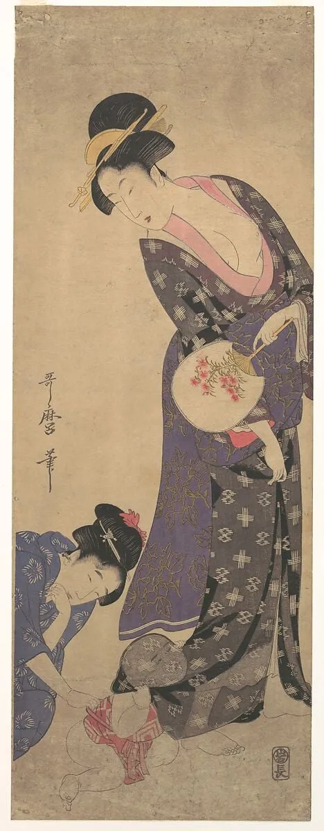 Untitled, by Kitagawa Utamaro, ink, 1793