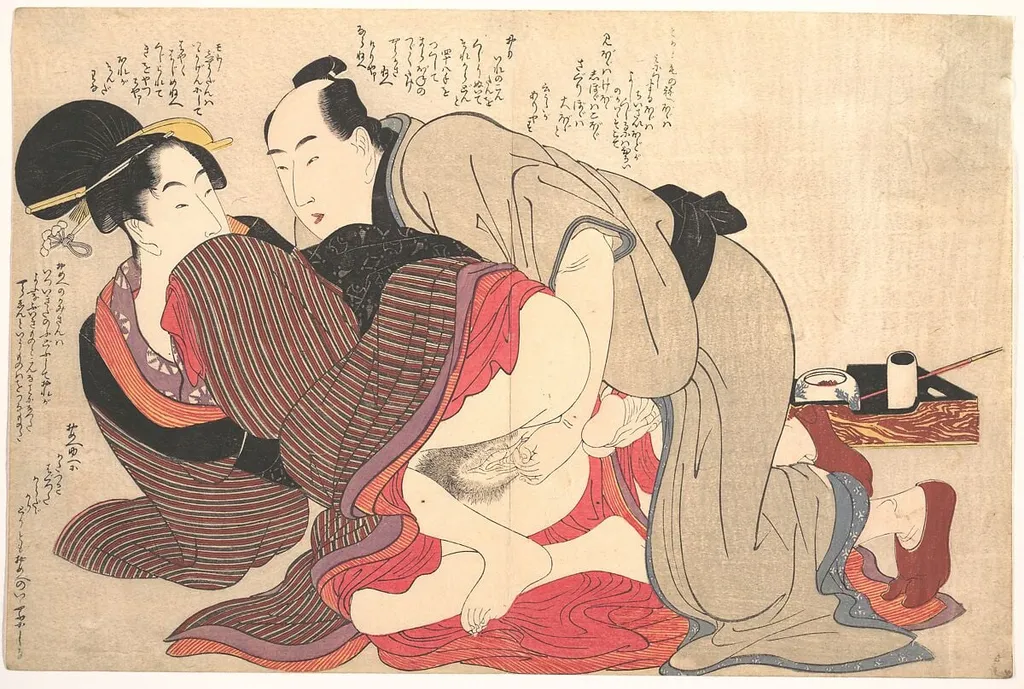 Untitled, by Kitagawa Utamaro, ink, 1780