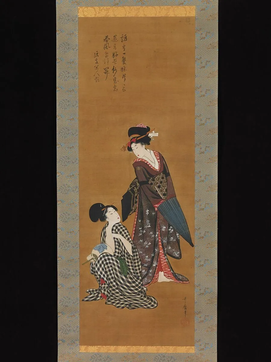Untitled, by Kitagawa Utamaro, ink, 1802