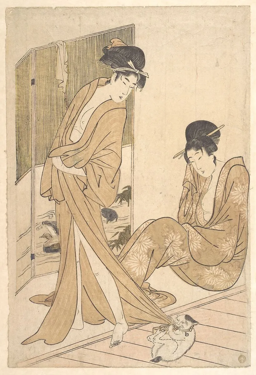 Untitled, by Kitagawa Utamaro, ink, 1796