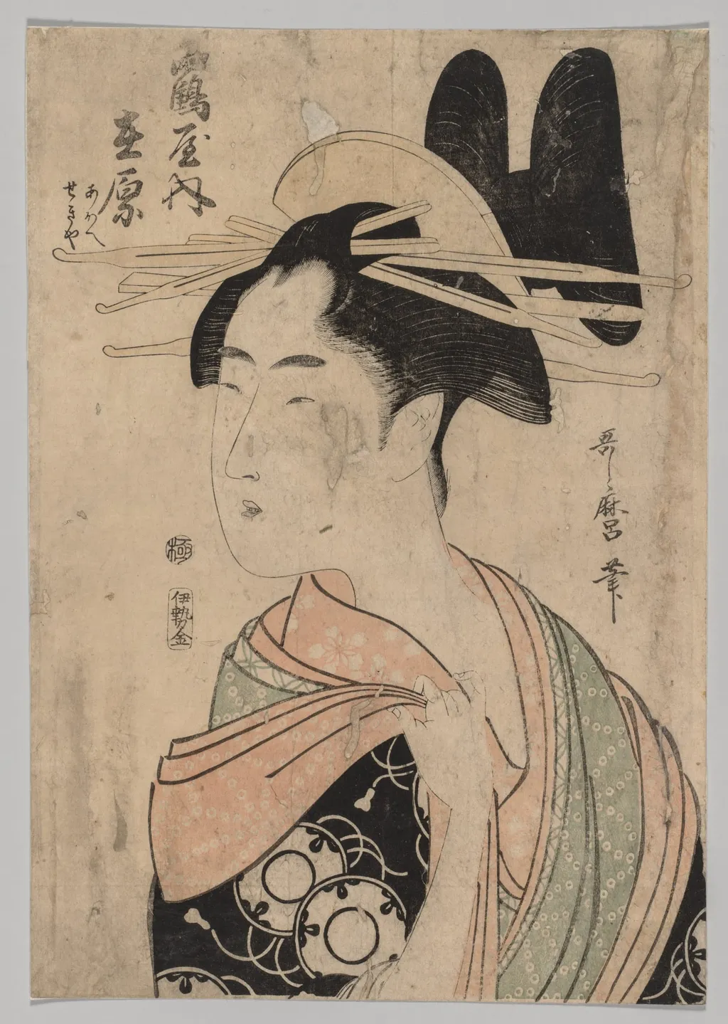 Woman of the Yoshiwara, by Kitagawa Utamaro, 1780