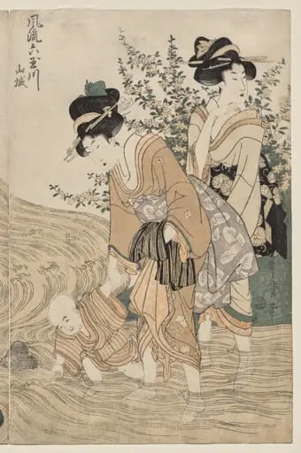 Yamashiro Province from the series Fashionable Six Jewel Rivers (Furyu Mu Tamagawa), by Kitagawa Utamaro