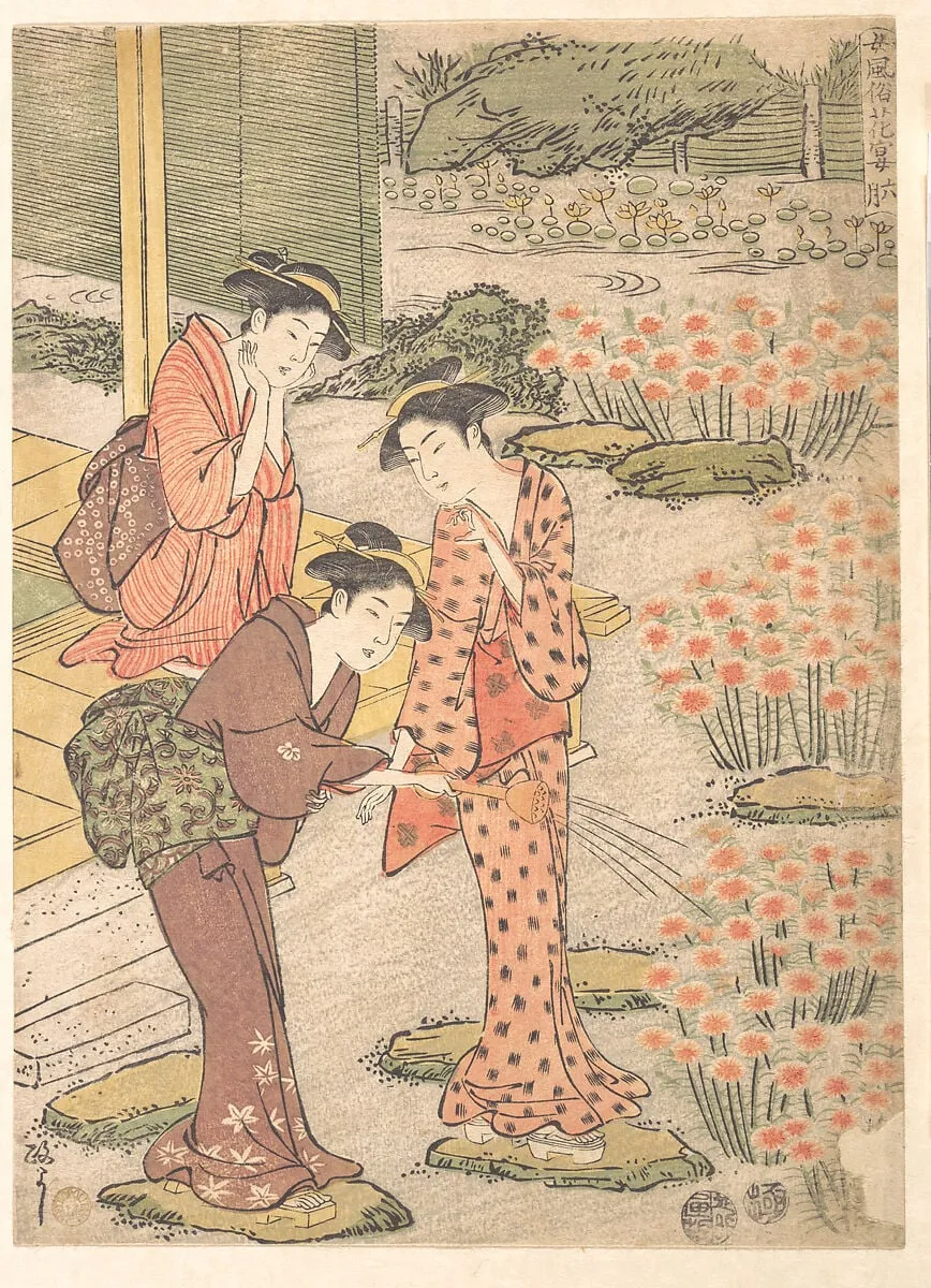 Untitled, by Kitao Masayoshi, ink, 1790