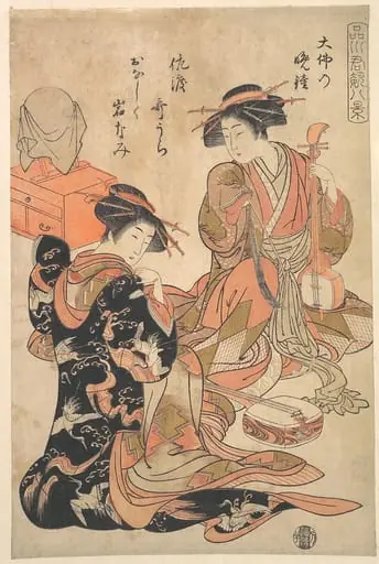 Daibutsu no bansho|Vesper Bell of the Temple of Great Buddha, by Kitao Shigemasa