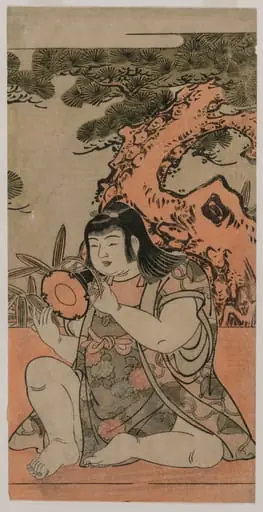 Doll Playing a Hand Drum, by Kitao Shigemasa