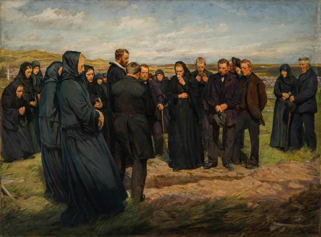 Peasant Funeral, by Knud Larsen