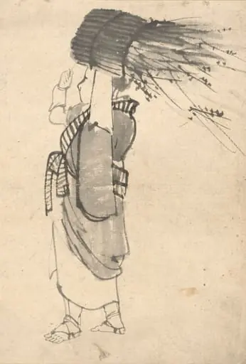 The Faggot Bearer, by Kōno Bairei