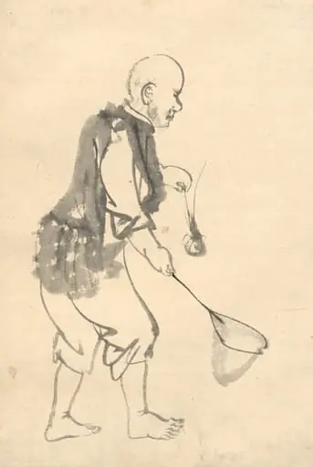 The Shrimp Fisherman, by Kōno Bairei