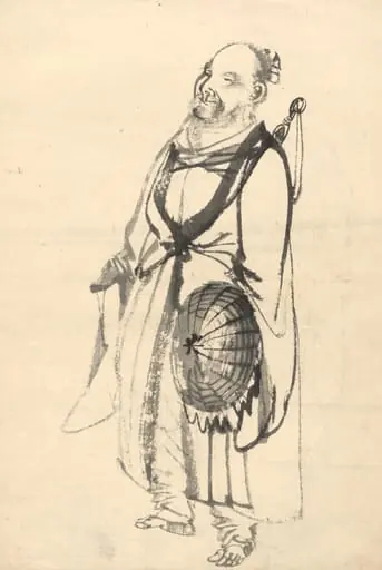 The Wandering Hermit, by Kōno Bairei