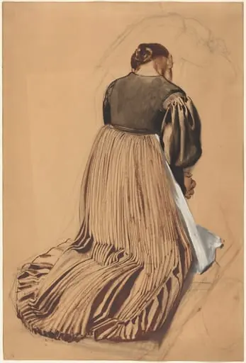 Kneeling Woman from Behind, by Konrad Böse