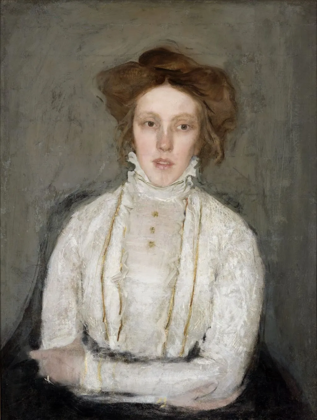 Portrait of Jadwiga Gaszczyńska, by Konrad Krzyżanowski, oil, 1907