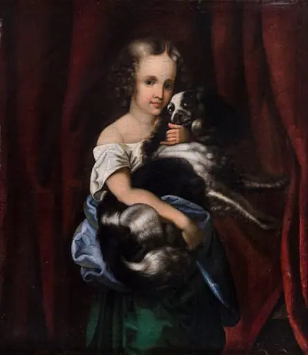 Fetița cu cățel, by Konstantin Daniel