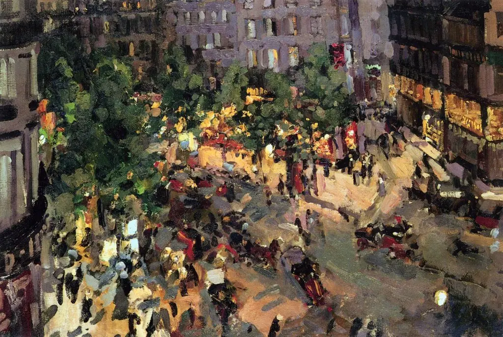 Boulevard des Capucines, by Konstantin Korovin