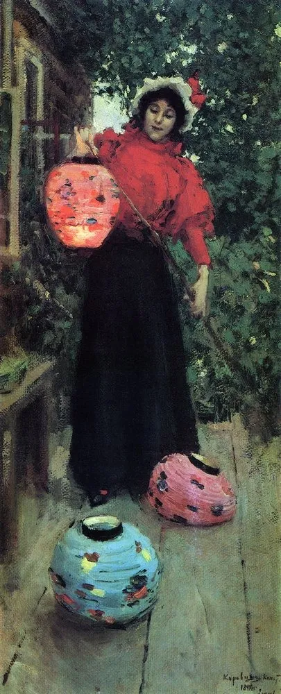 Paper Lanterns, by Konstantin Korovin, unspecified, 1898