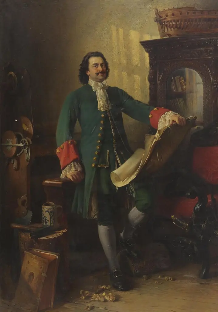 Peter the Great in His Studio, by Konstantin Makovsky