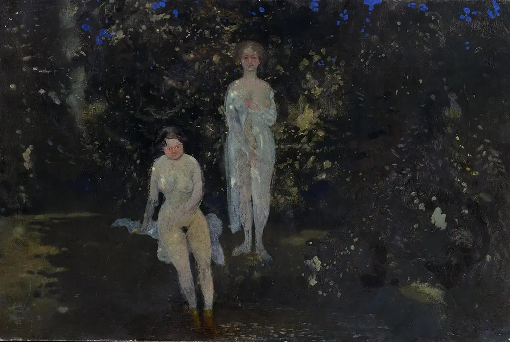 Women Bathing, by Konstantin Somov